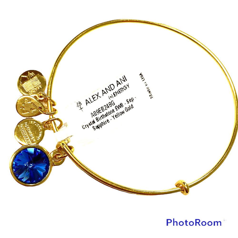 Alex and Ani Bracelet with Blue Charm NWT